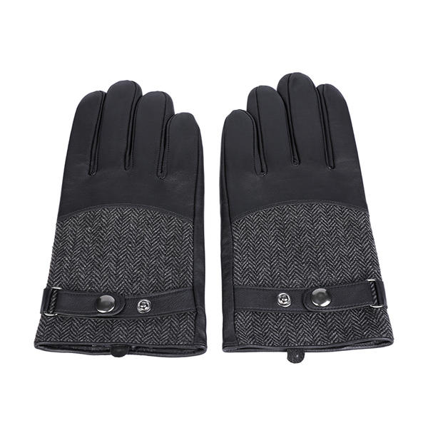 Sheep or goat+wool/nylon mens leather gloves AW2025-M28