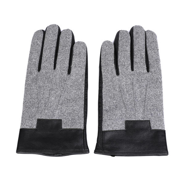 Sheep or goat+wool/nylon mens leather gloves AW2025-M3