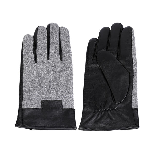 Sheep or goat+wool/nylon mens leather gloves AW2025-M3