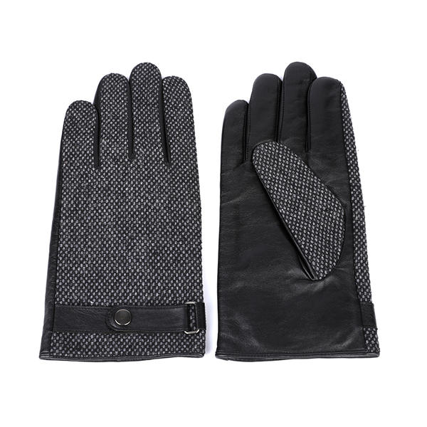 Sheep or goat+wool/nylon mens leather gloves AW2025-M46