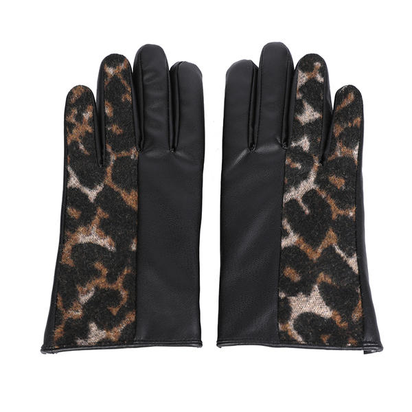 Sustainable material women leather gloves AW2025-49
