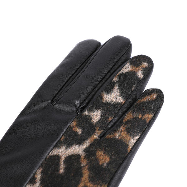 Sustainable material women leather gloves AW2025-49