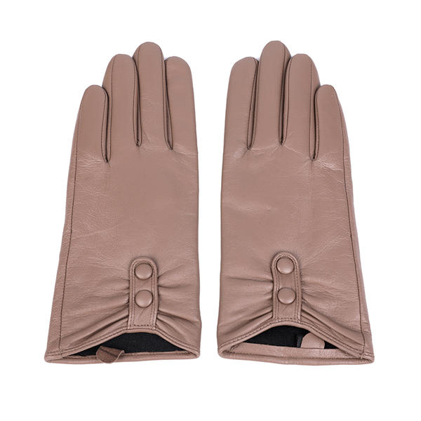 Sustainable material women leather gloves AW2025-38