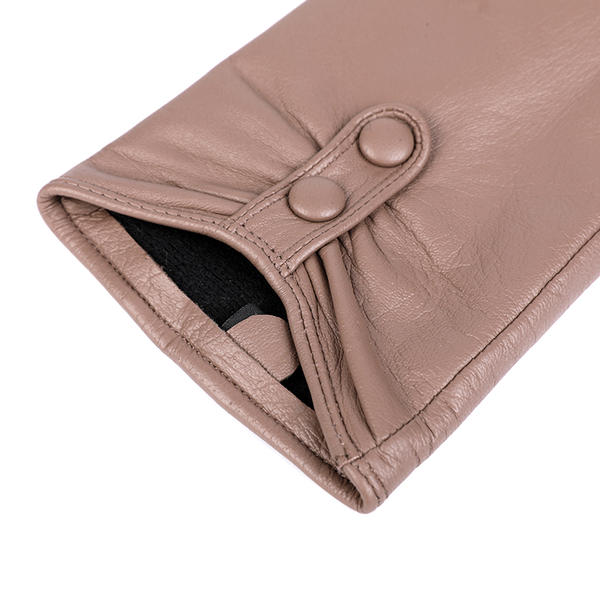 Sustainable material women leather gloves AW2025-38