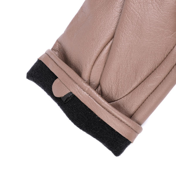 Sustainable material women leather gloves AW2025-38
