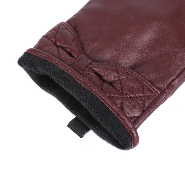 Women leather gloves sustainable material AW2025-35