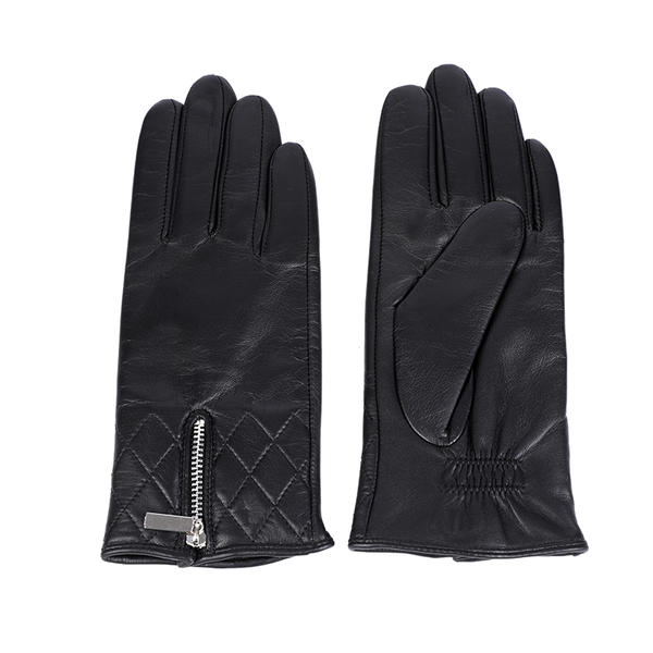 Fashion & warm women leather gloves sustainable material AW2025-31