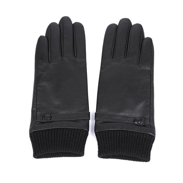 Black or colorful color women leather gloves AW2025-29