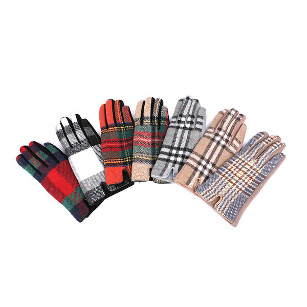 Polyester+wool/nylon cut&sewn women's knit gloves AW2025-57