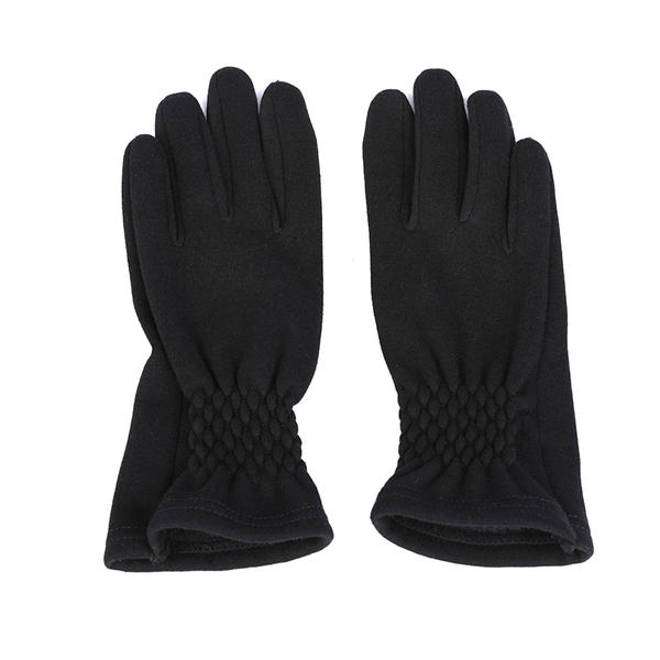 Black or colorful color cut&sewn women's knit gloves sustainable material AW2025-69