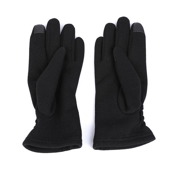 Black or colorful color cut&sewn women's knit gloves sustainable material AW2025-69