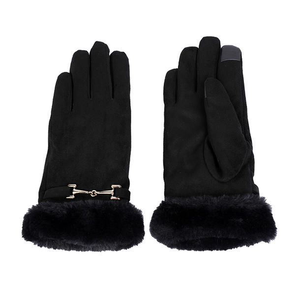 Sustainable material cut&sewn women's knit gloves fashion AW2025-65