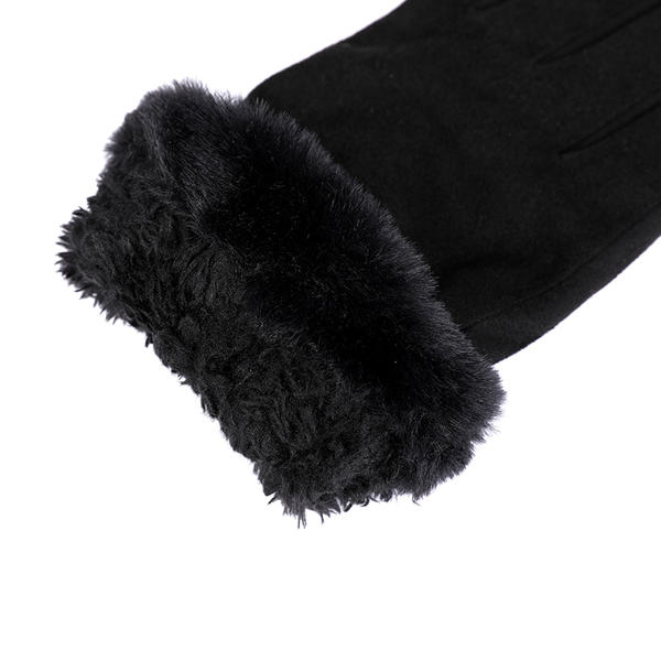 Sustainable material cut&sewn women's knit gloves fashion AW2025-65