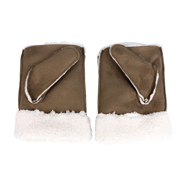 Sustainable material cut&sewn women's knit gloves fashion & warm AW2025-58