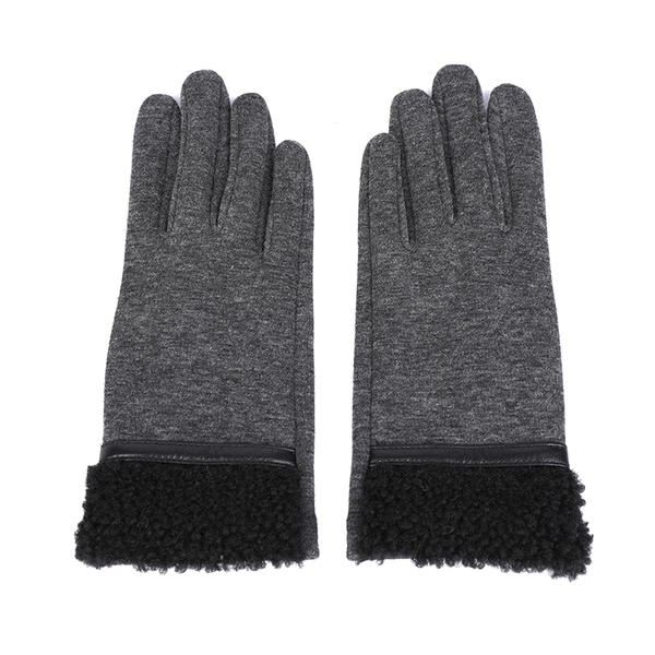 Sustainable material cut&sewn women's knit gloves AW2025-62
