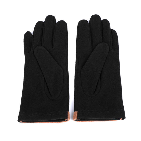 Polyester cut&sewn women's knit gloves sustainable material AW2025-59