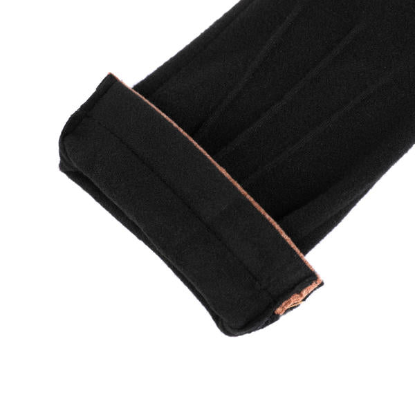 Polyester cut&sewn women's knit gloves sustainable material AW2025-59
