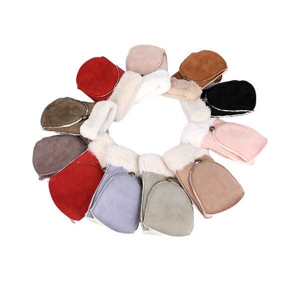 Sustainable material cut&sewn women's knit gloves fashion & warm AW2025-58