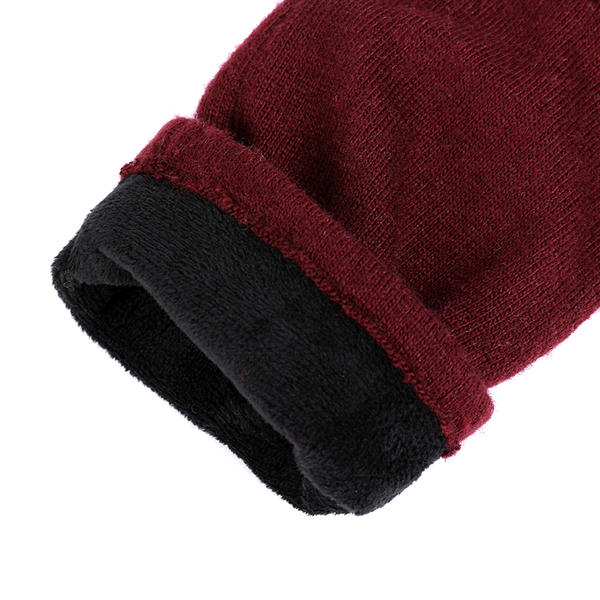 Cut&sewn women's knit gloves wool/nylon AW2025-56