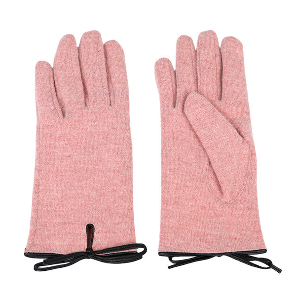 Sustainable material cut&sewn women's knit gloves AW2025-55