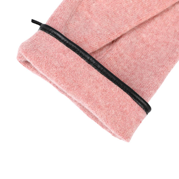 Sustainable material cut&sewn women's knit gloves AW2025-55
