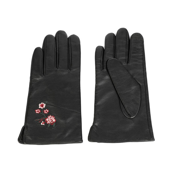 Women leather gloves sustainable material AW2025-26