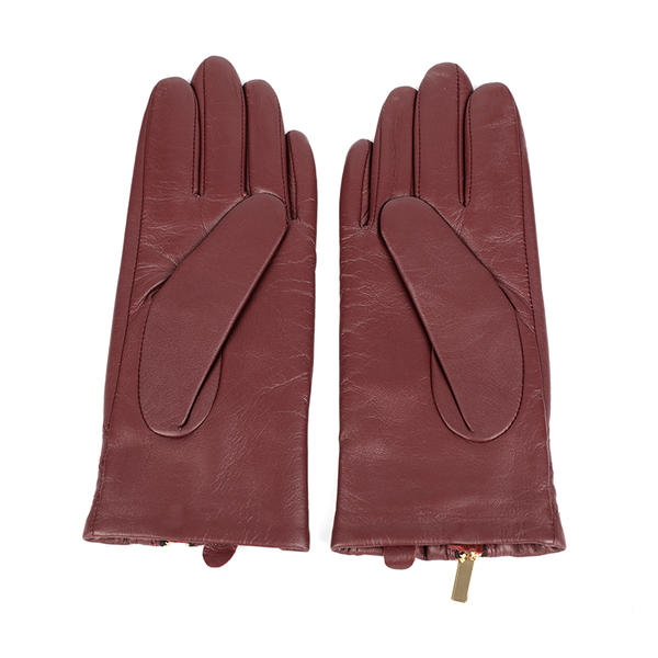 Fashion & warm women leather gloves sustainable material AW2025-19