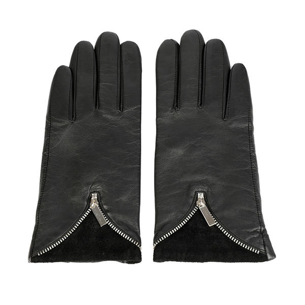 Sustainable material women leather gloves AW2025-17
