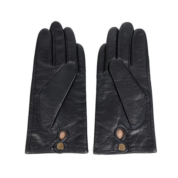 Black or colorful color women leather gloves AW2025-5