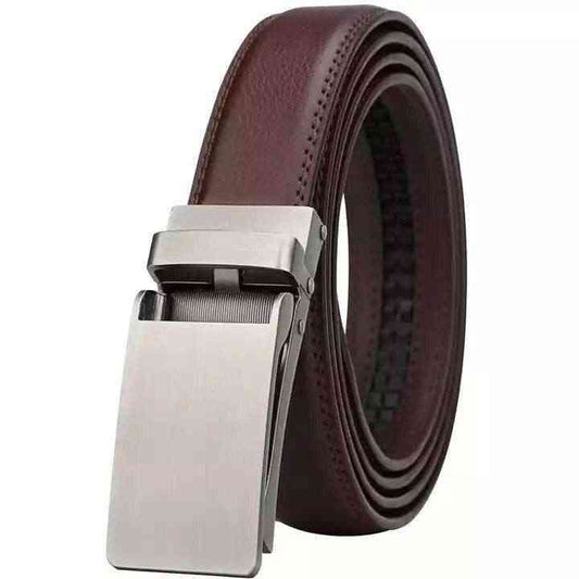 Kulanyane Men's Automatic Buckle Genuine Leather Belt