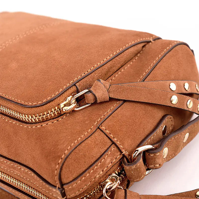 Suede leather camera bag AWB11