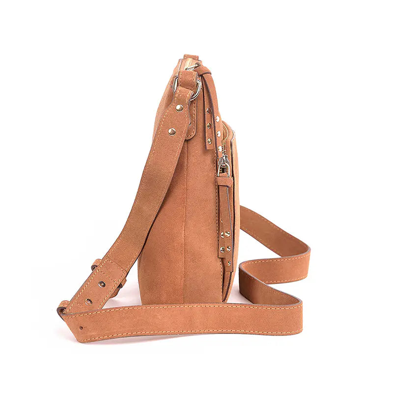 Cow split suede leather shoulder bag AWB12