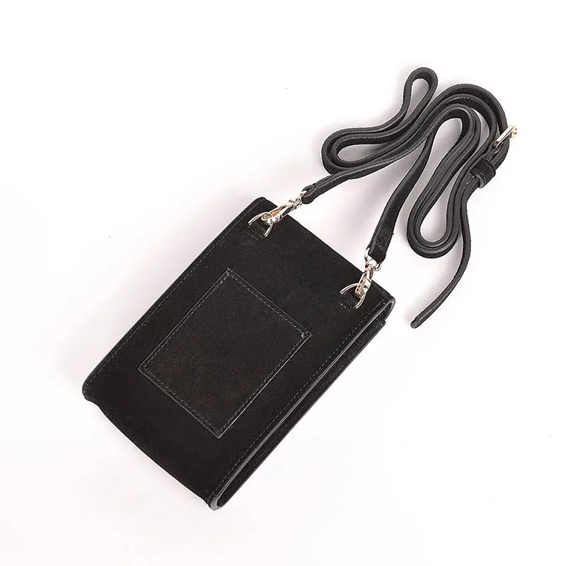 Suede leather small phone bag AWB13