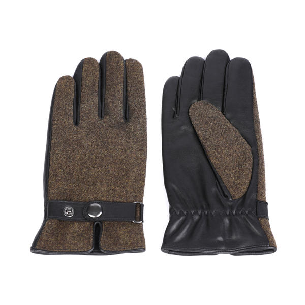 Sheep or goat+wool/nylon mens leather gloves AW2025-M34