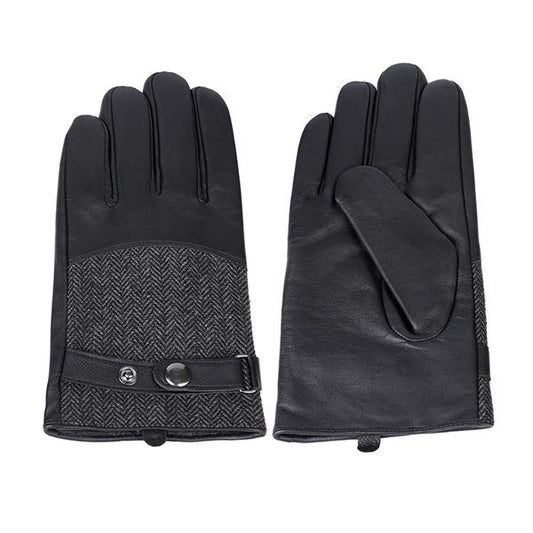 Sheep or goat+wool/nylon mens leather gloves AW2025-M28