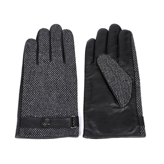 Sheep or goat+wool/nylon mens leather gloves AW2025-M46