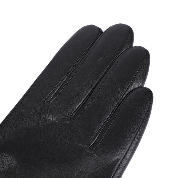 Black or colorful color women leather gloves AW2025-44