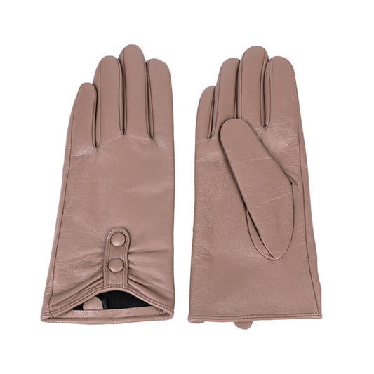 Sustainable material women leather gloves AW2025-38