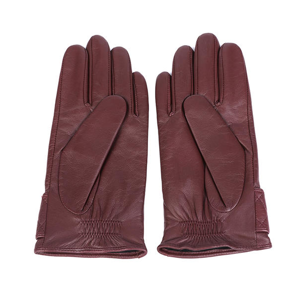 Women leather gloves sustainable material AW2025-35