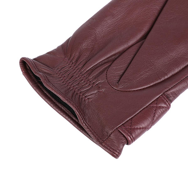 Women leather gloves sustainable material AW2025-35