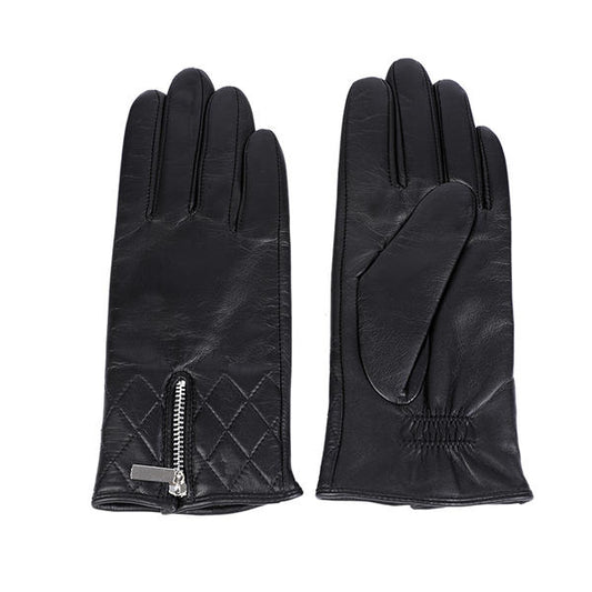 Fashion & warm women leather gloves sustainable material AW2025-31