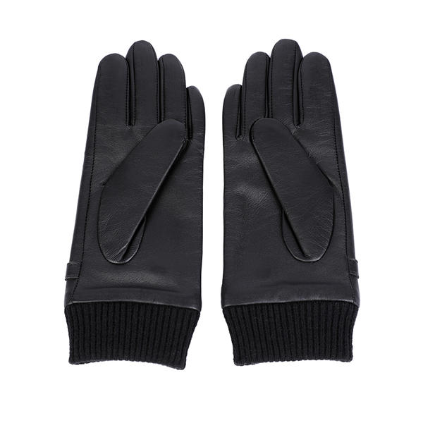 Black or colorful color women leather gloves AW2025-29