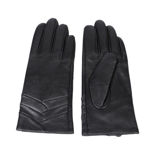 Sustainable material women leather gloves fashion & warm AW2025-30