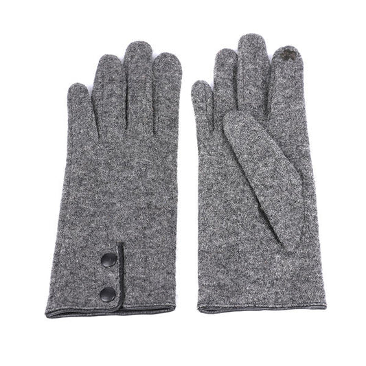Wool/nylon cut&sewn women's women's knit gloves black or colorful color AW2025-66