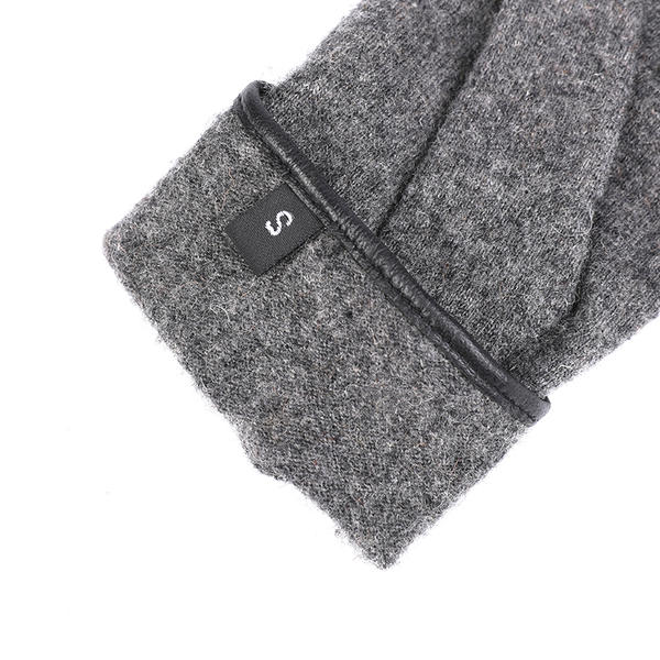 Wool/nylon cut&sewn women's women's knit gloves black or colorful color AW2025-66
