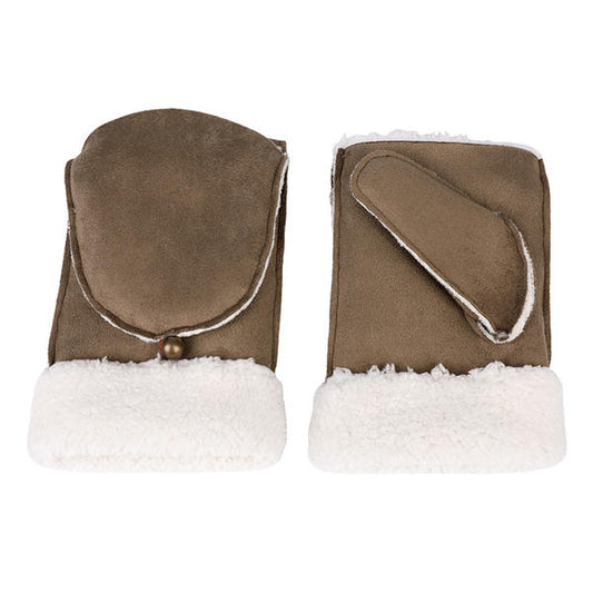 Sustainable material cut&sewn women's knit gloves fashion & warm AW2025-58