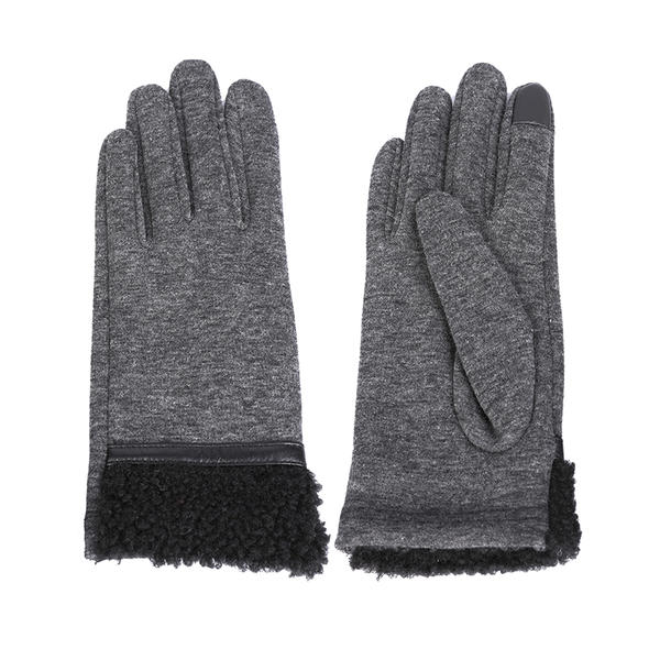 Sustainable material cut&sewn women's knit gloves AW2025-62