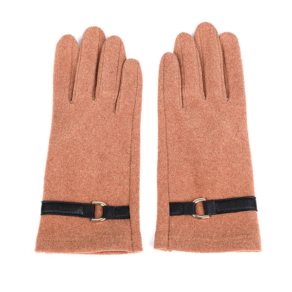 Fashion & warm cut&sewn women's knit gloves sustainable material AW2025-60