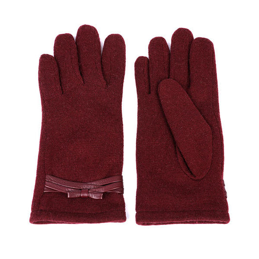 Cut&sewn women's knit gloves wool/nylon AW2025-56