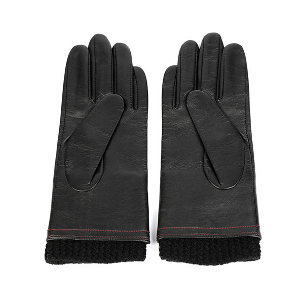 Women leather gloves black or colorful color AW2025-23